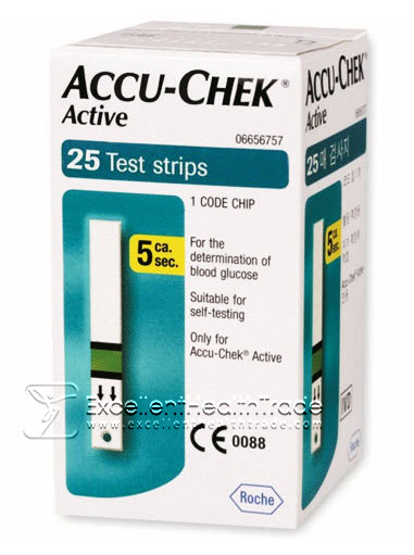 00695: แถบวัดน้ำตาล (Accu-chek Active)